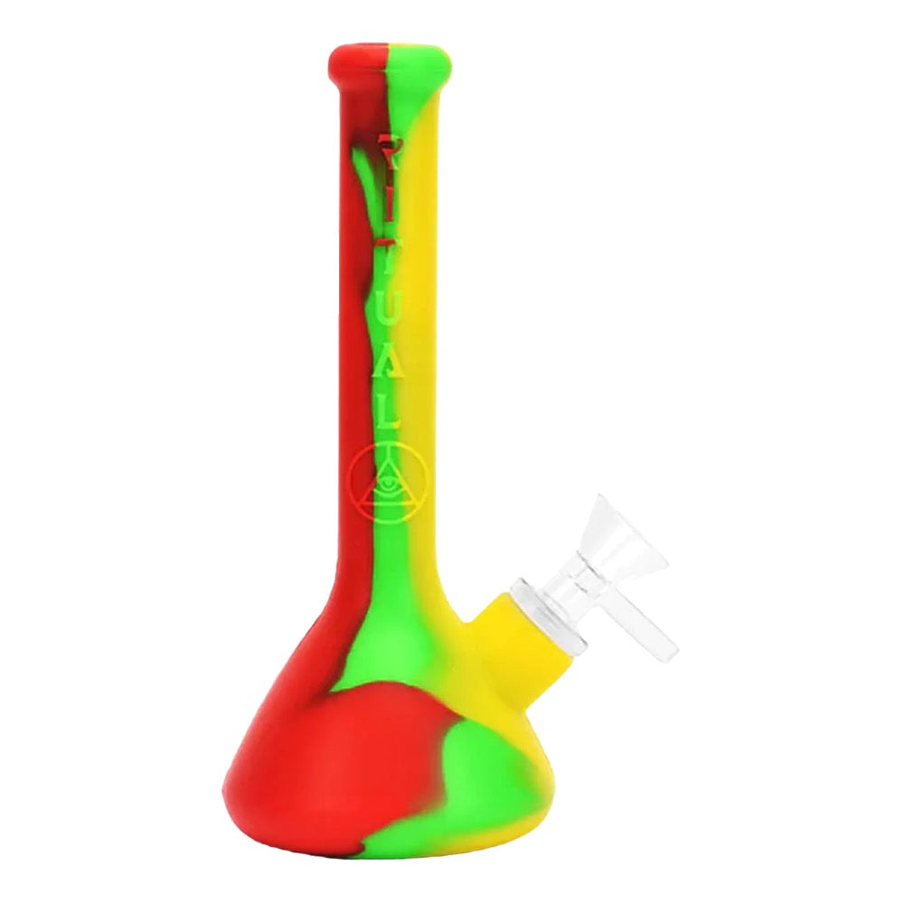 Ritual Deluxe Silicone Mini Beaker Bong | Rasta