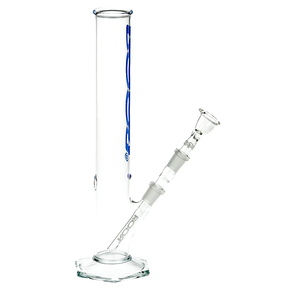 ROOR Blue Series Bong with Carb Hole | 250ml | 14.5mm - Side View 2
