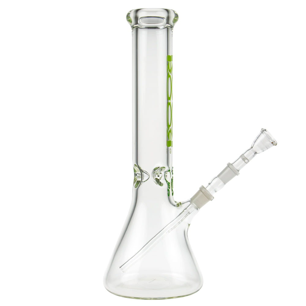 ROOR Little Sista Beaker Ice Bong 7.0mm Green logo | 35cm | 14.5mm - Side View 6