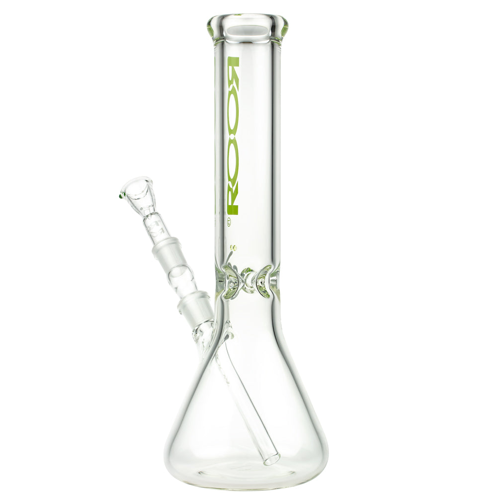 ROOR Little Sista Beaker Ice Bong 7.0mm Green logo | 35cm | 18.8mm - Side View 4