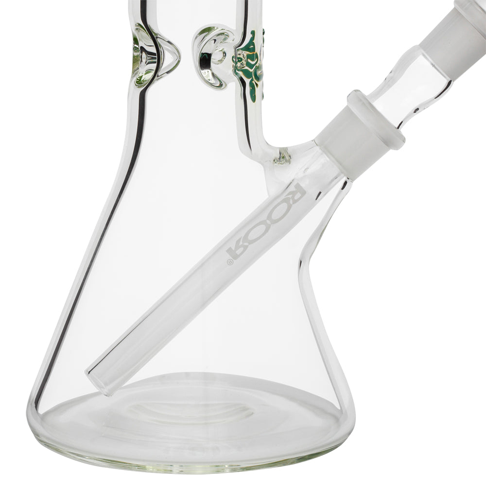 ROOR Little Sista Beaker Base 7mm Glass Ice Bong | Green Logo | 45cm - Beaker Base 