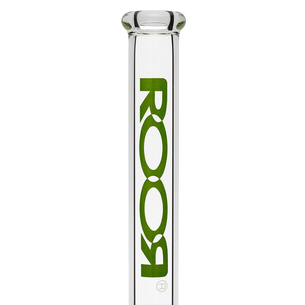 ROOR Little Sista Beaker Base 7mm Glass Ice Bong | Green Logo | 45cm - Logo 