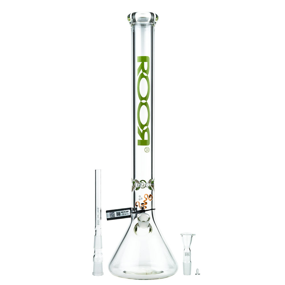 ROOR Dealers' Cup Bong 7.0mm Green Logo | 55cm | Ice Notches | 18.8mm