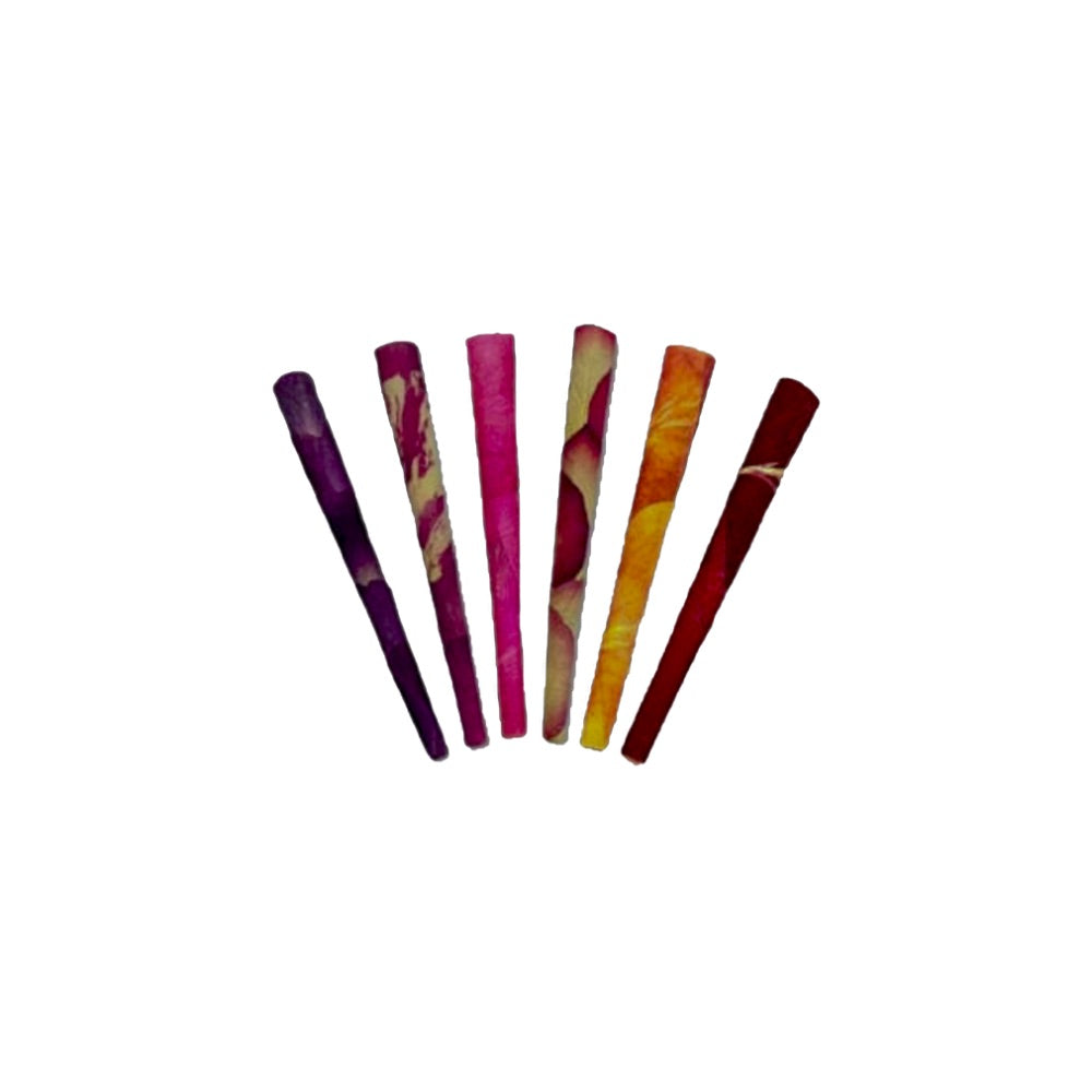 PETALS Rose Petal King Cones | Rainbow | 6 Pack
