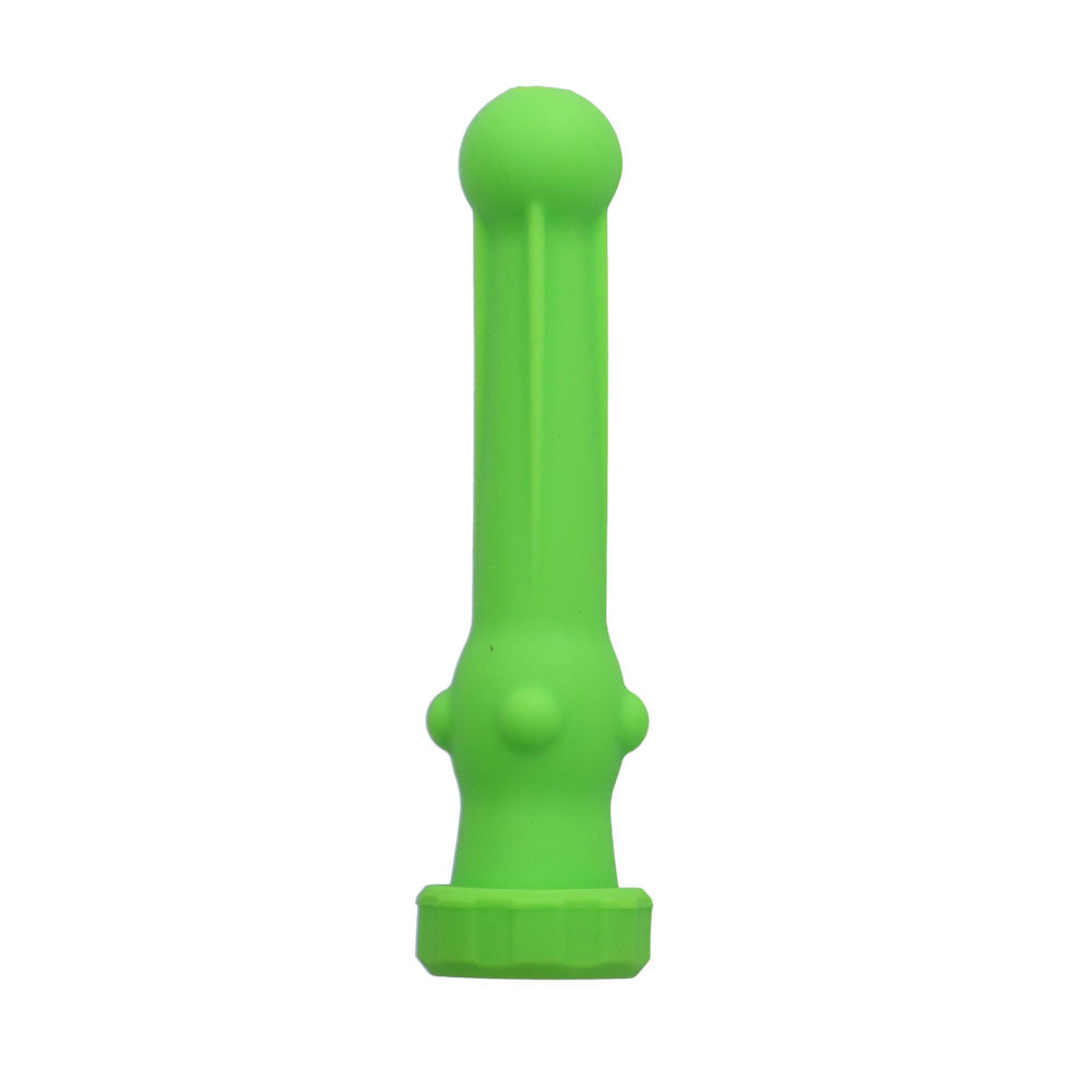Silicone hand Pipe with Glass Bowl | Random Color | 4.5 Inch | Green