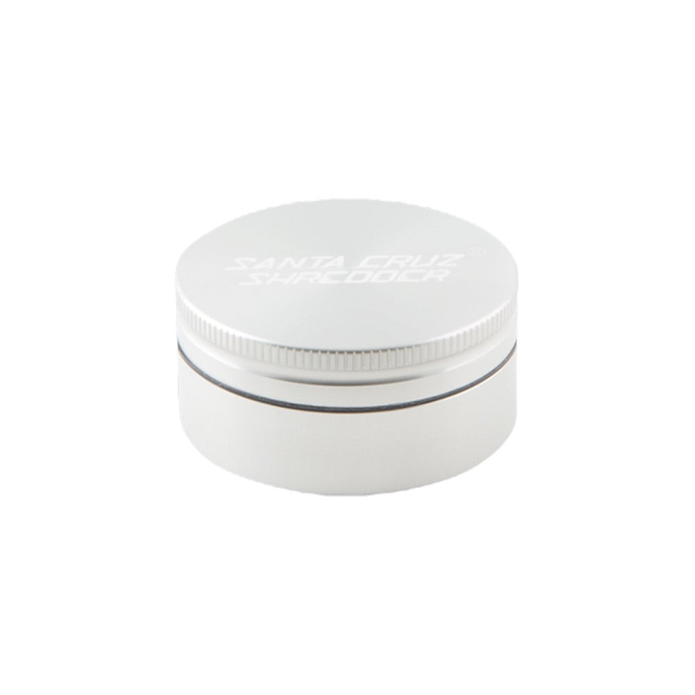 Santa Cruz Shredder Premium Grinder (2-piece) | Medium (2 1/8") | Silver