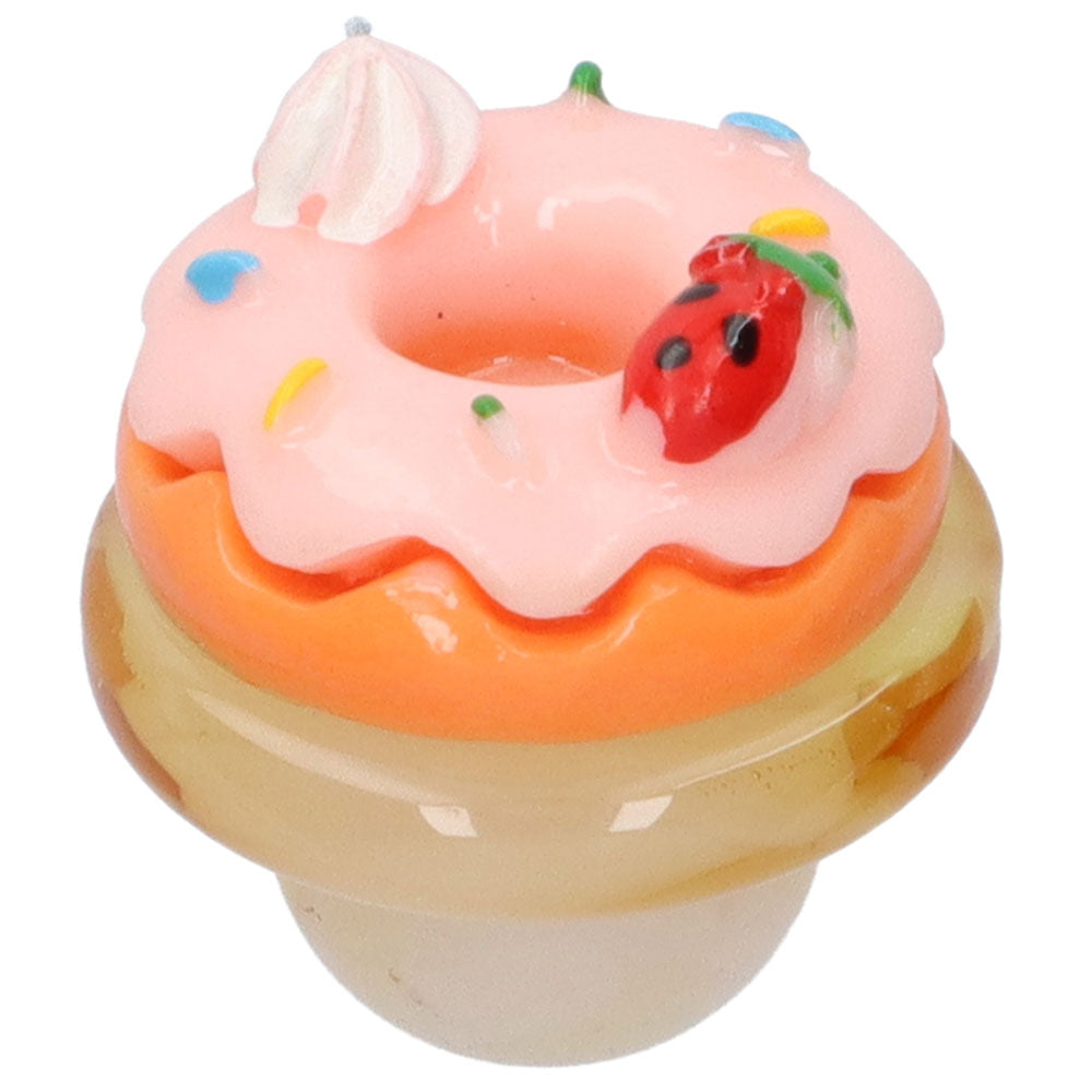 Glass Donut Carb Cap | Random | Side View 3