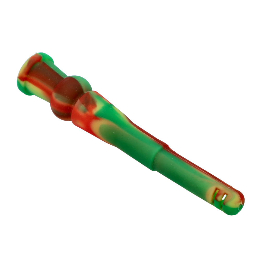 Silicone Slitted Diffuser Downstem | 13 cm | Rasta | side view 5