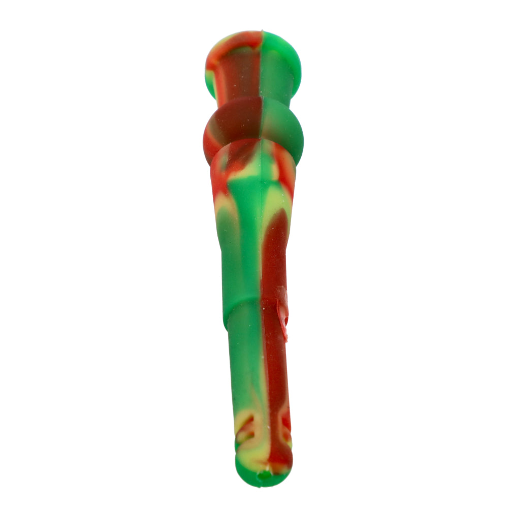 Silicone Slitted Diffuser Downstem | 13 cm | Rasta | side view 1