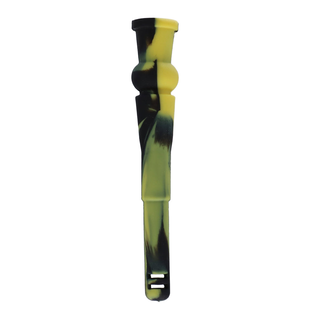 Silicone Slitted Diffuser Downstem | 13 cm | Black/Yellow