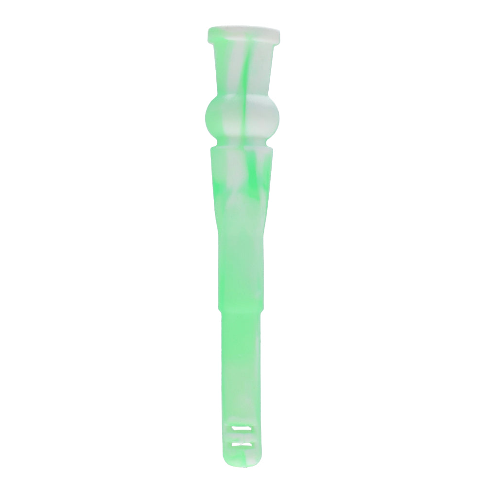 Silicone Slitted Diffuser Downstem | 13 cm | Green/White