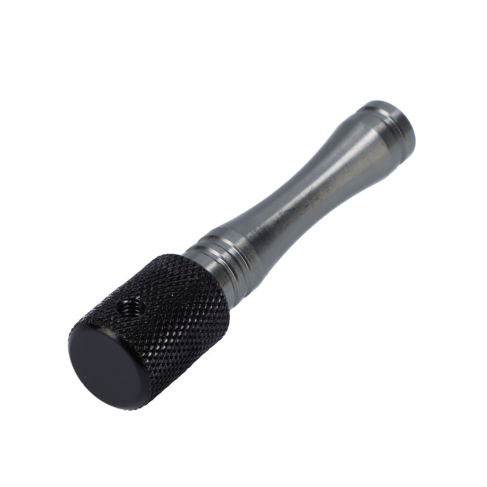 Metal Hand Pipe with Colored Finish | Black/Gunmetal - Top View 