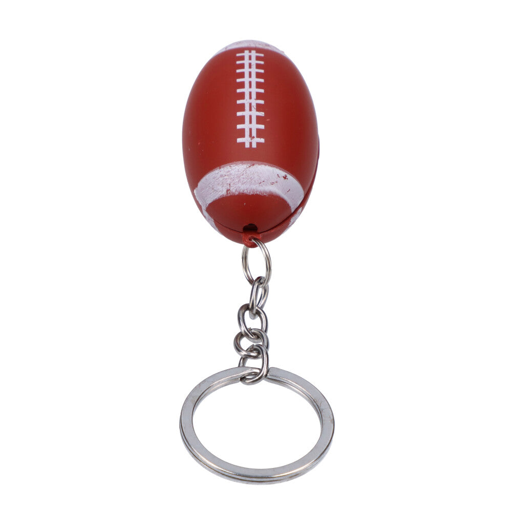 American Football Metal Hand Pipe with Key Chain | Red - Closed
