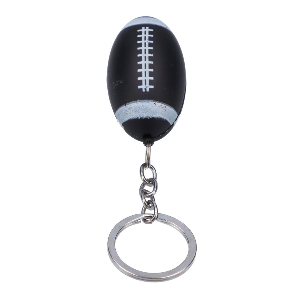 American Football Metal Hand Pipe with Key Chain | Black - Closed 