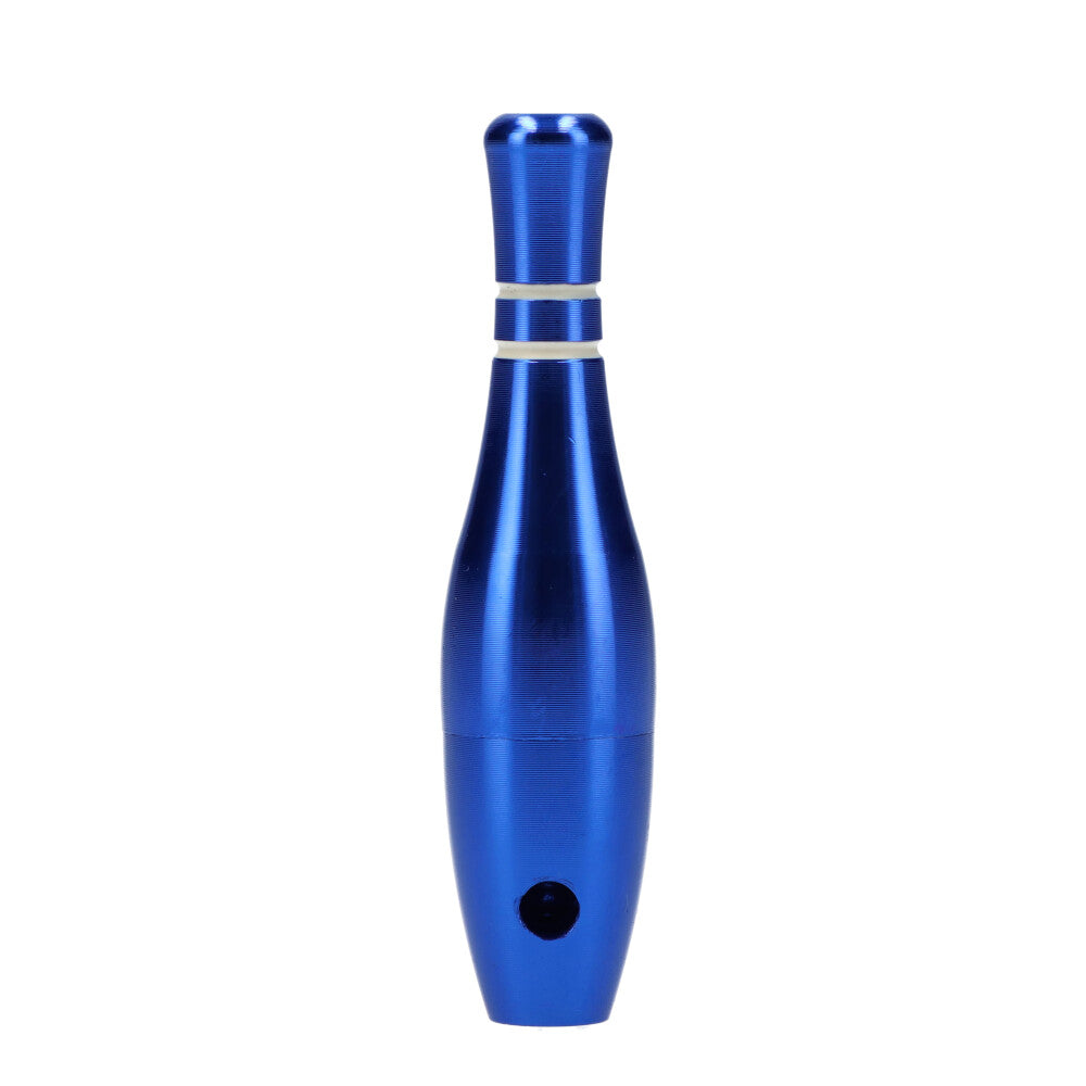 Bowling Pin Metal Hand Pipe | Blue 