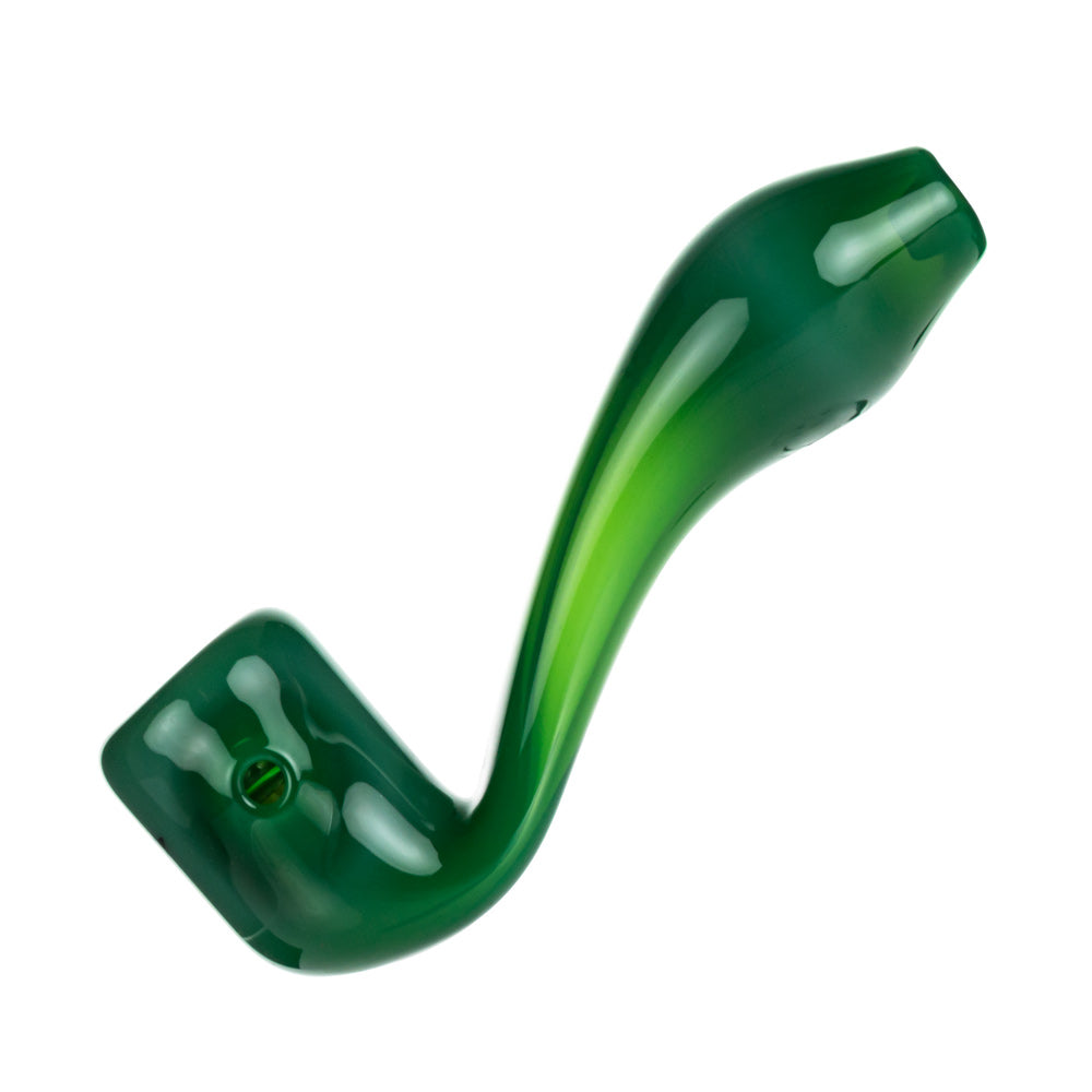 Famous X Sherlock Hand Pipe | Milky Jade - Side View 