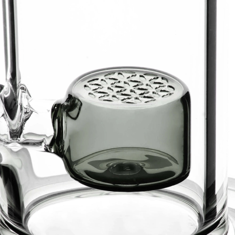 Calibear Flower of Life Natty Bong | Transparent Black | Flower of Life percolator