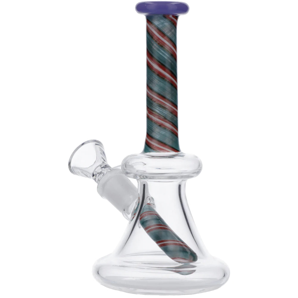 Spiral Neck Mini Beaker Bong | Side view 2