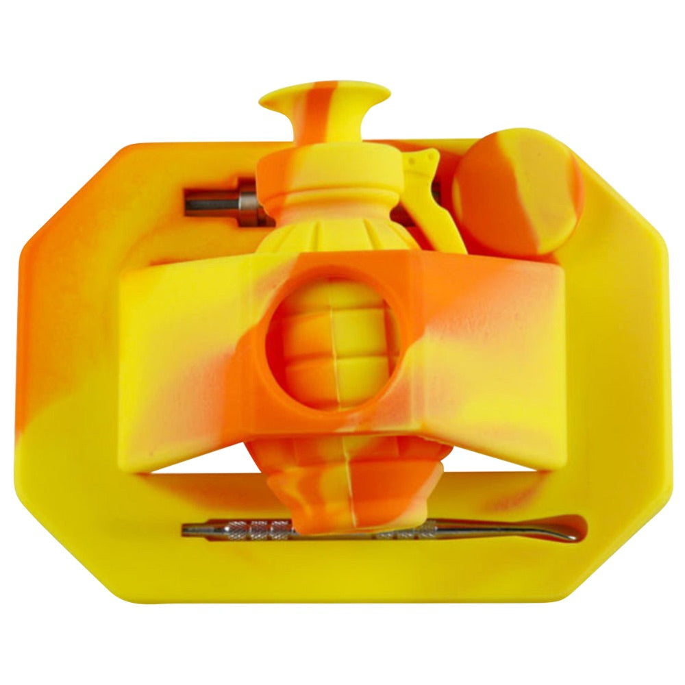Silicone "Dab Grenade" Vapor Straw Collector Kit | yellow
