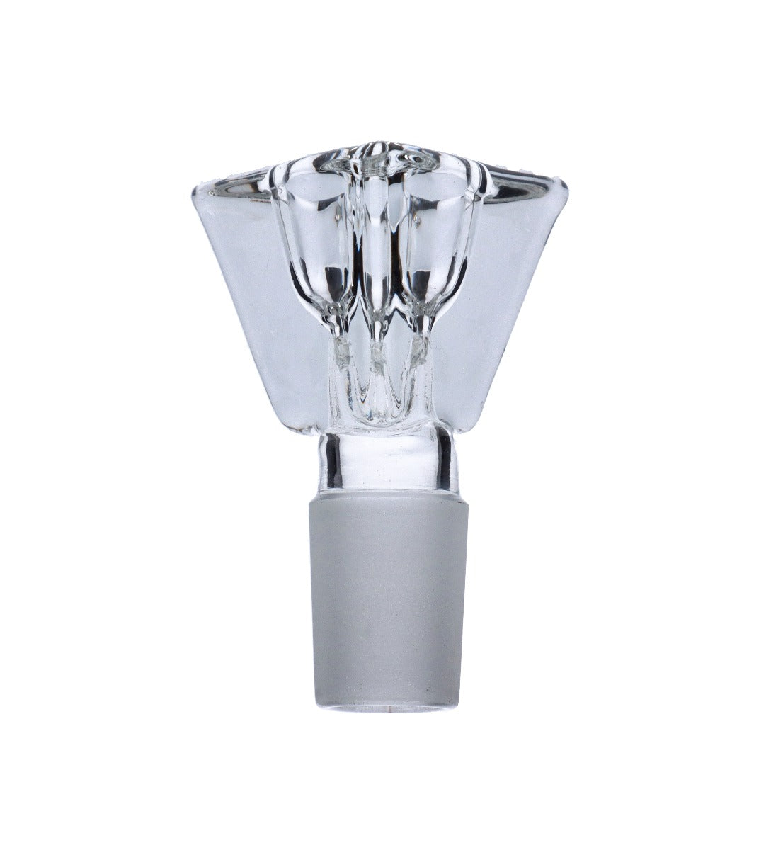 Triangle Glass Bowl | Male Joint | Clear | 18.8mm