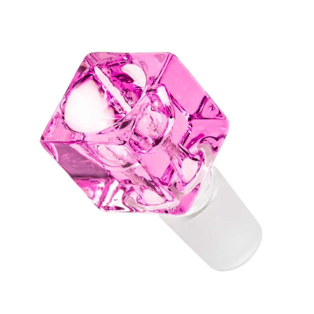 Square Glass Bowl | Pink | 18.8mm - Top View