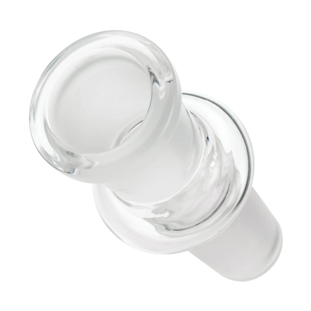 Clear Glass Adapter | Male 18.8mm > Female 18.8mm - Top View 
