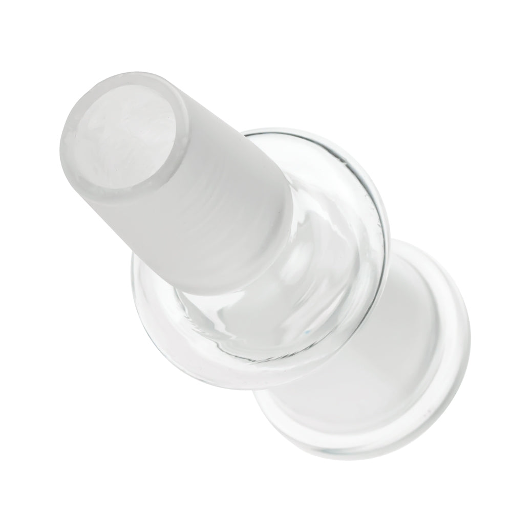 Clear Glass Adapter | Male 18.8mm > Female 18.8mm - Bottom View 