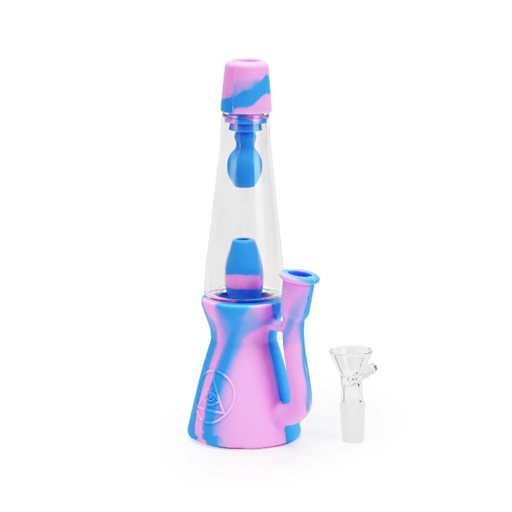 Ritual Silicone Lava Lamp Bong | Cotton Candy | disassembled