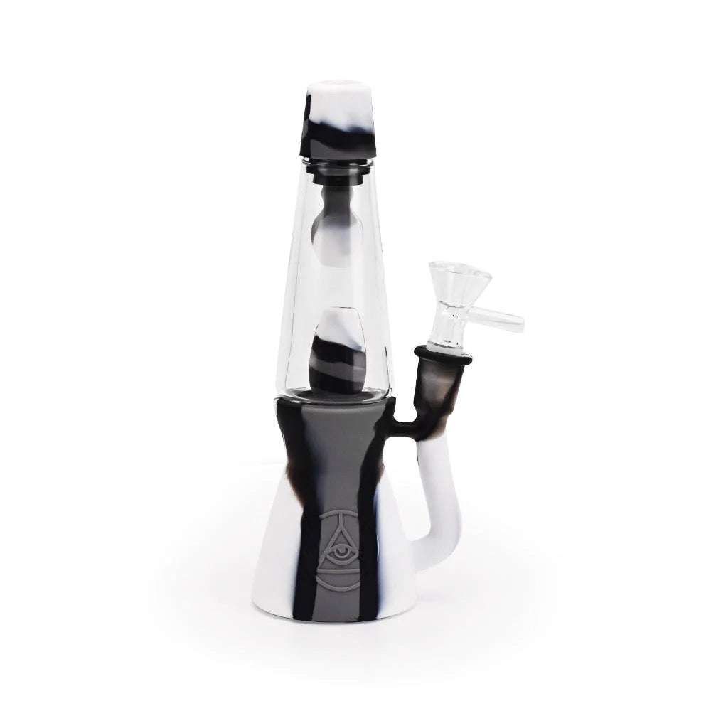 Ritual Silicone Lava Lamp Bong | Black/White