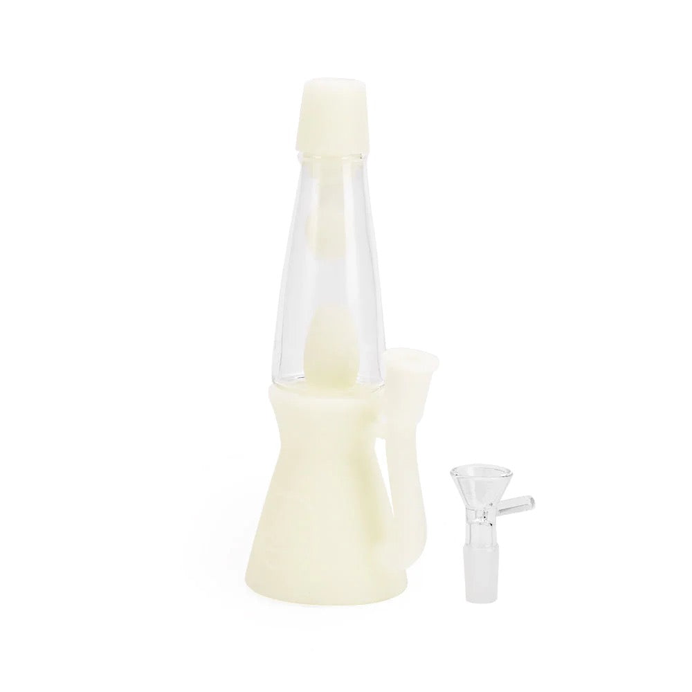 Ritual Silicone Lava Lamp Bong | Glow in the Dark | disassembled 