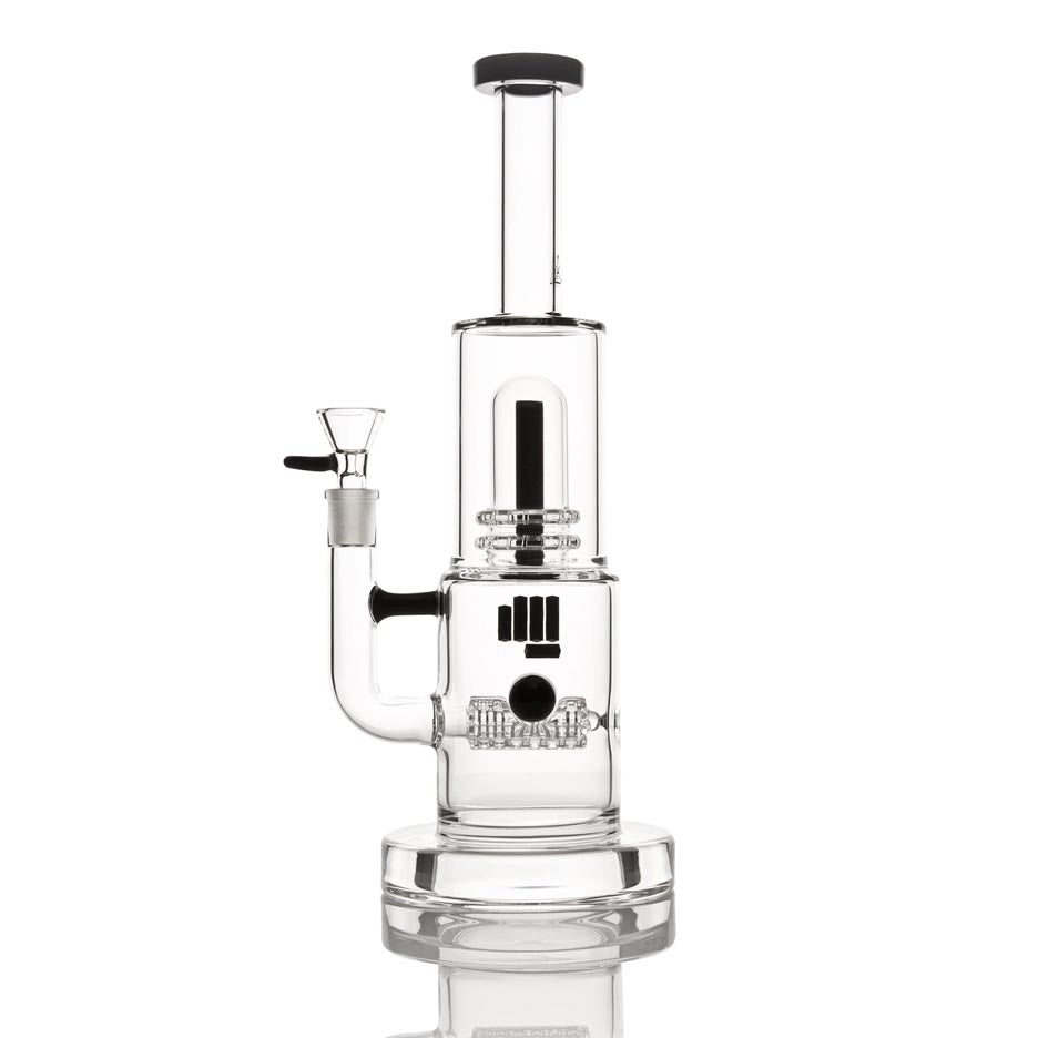 Snoop Dogg Pounds Mothership Double Perc Bong | White - Black 