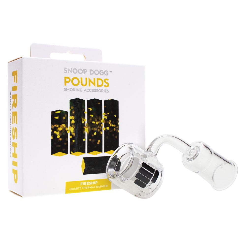 Snoop Dogg Pounds Fireship Female Quartz Banger with 90° angle | with box