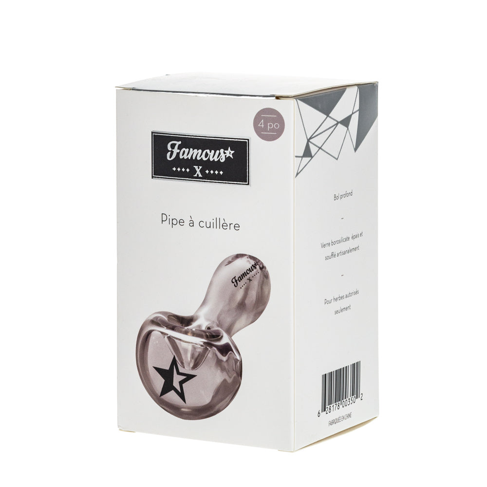 Famous X Spoon Pipe | Clear - Box
