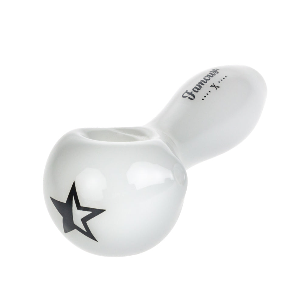 Famous X Spoon Pipe | White