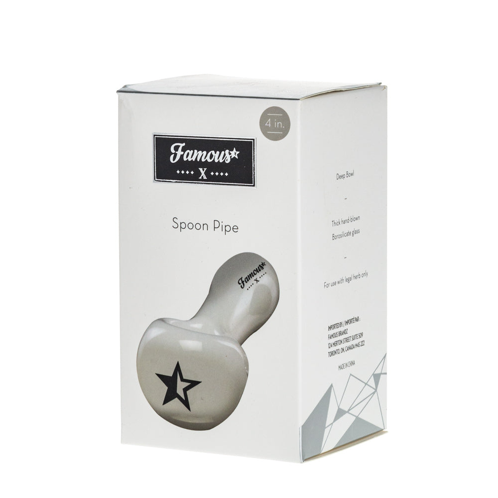 Famous X Spoon Pipe | White - Box