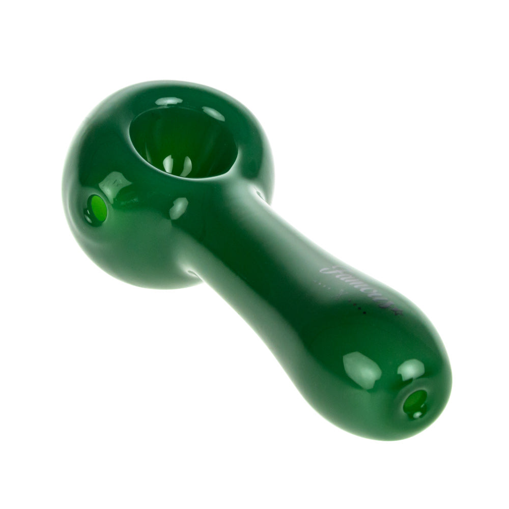 Famous X Spoon Pipe | Milky Jade - Back View 