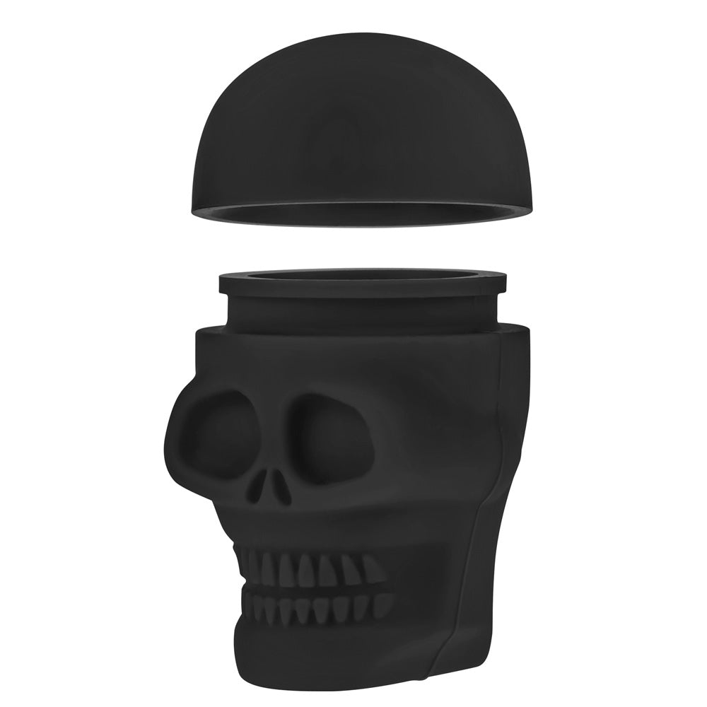 Silicone Non-Stick Stash Container | Skull | Black 