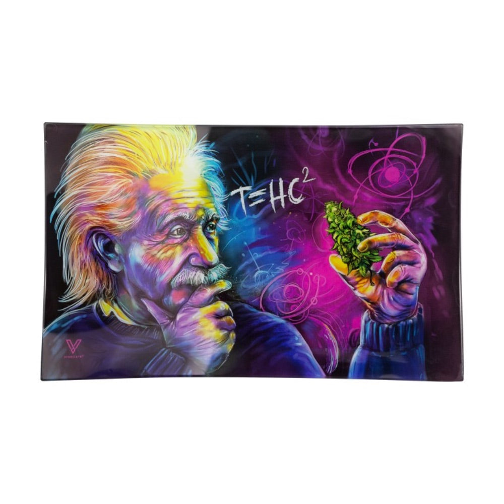 V Syndicate Large Glass Rolling Tray