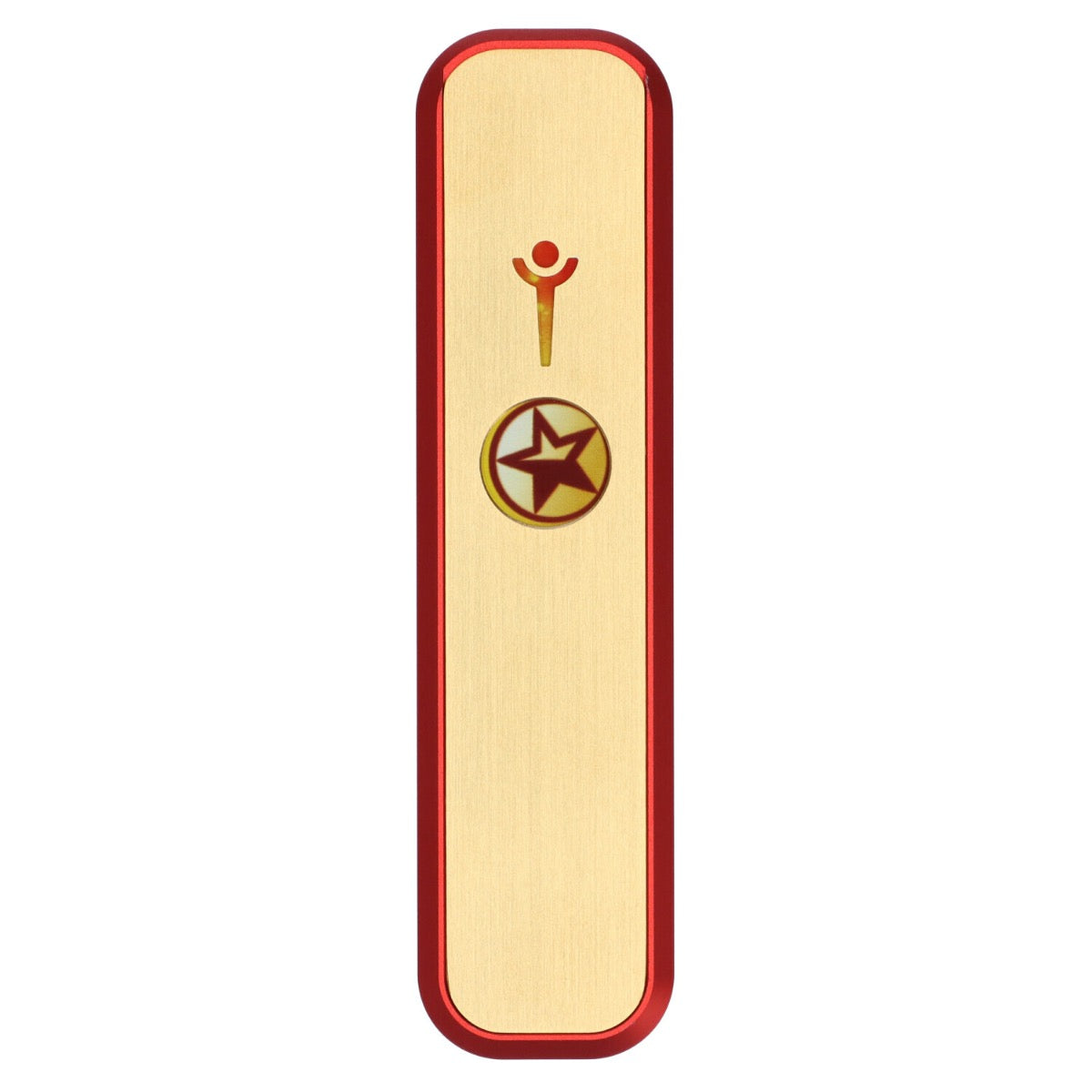Famous Brandz Genius Pipe | 6 Inch | Nebula Red | front view