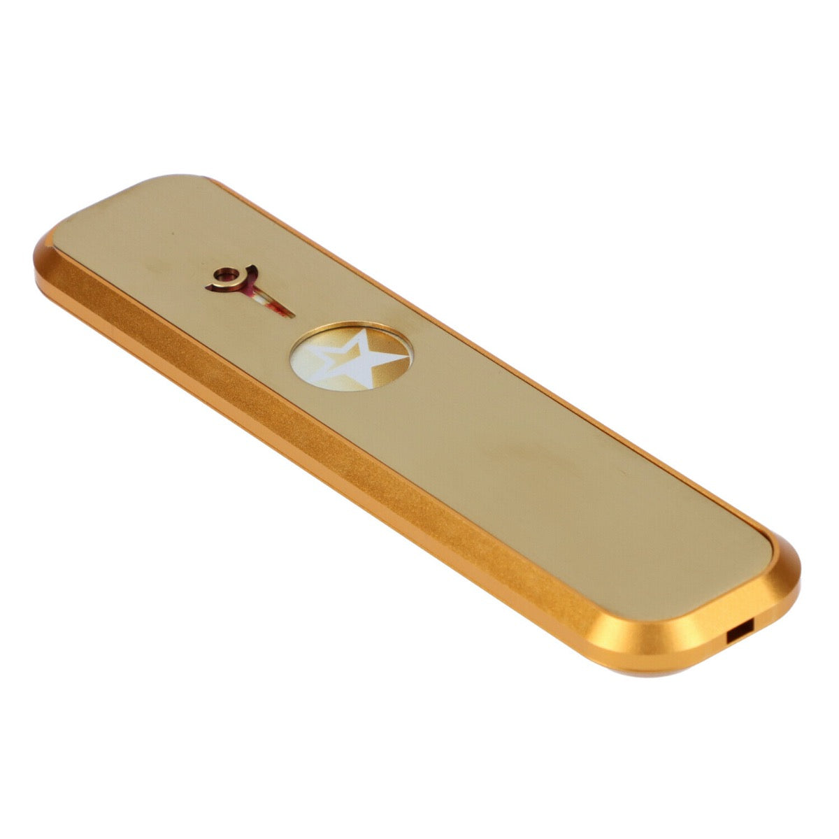 Famous Brandz Genius Pipe | 6 Inch | Galaxy Gold | side view