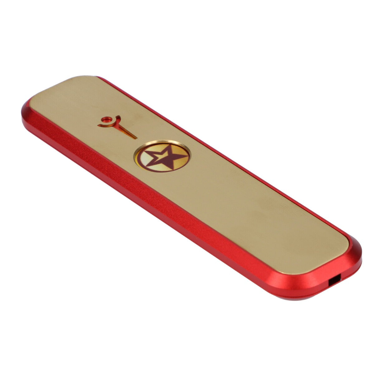 Famous Brandz Genius Pipe | 6 Inch | Nebula Red | side view