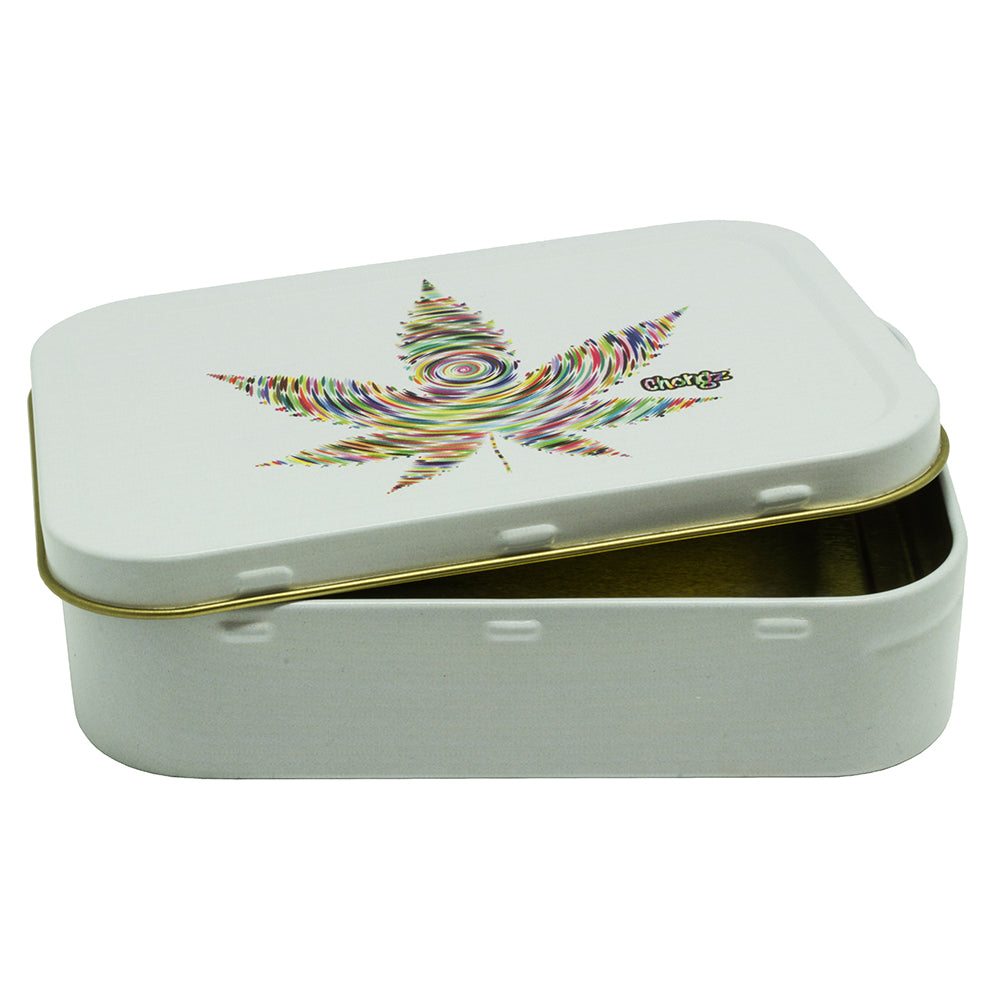 Chongz White Leaf Stash Tin | 2oz 