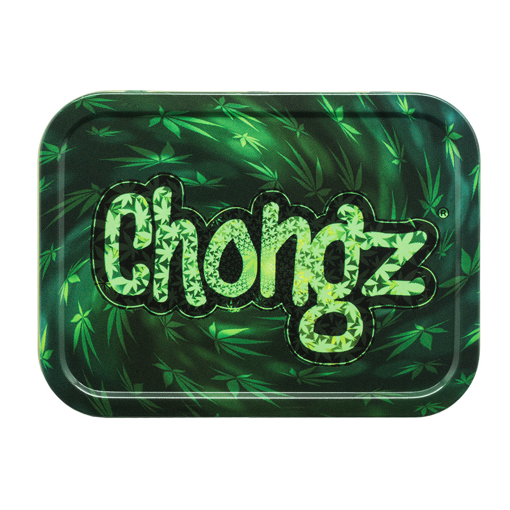 Chongz Swirl Leaf Stash Tin | 2oz  - Top View 