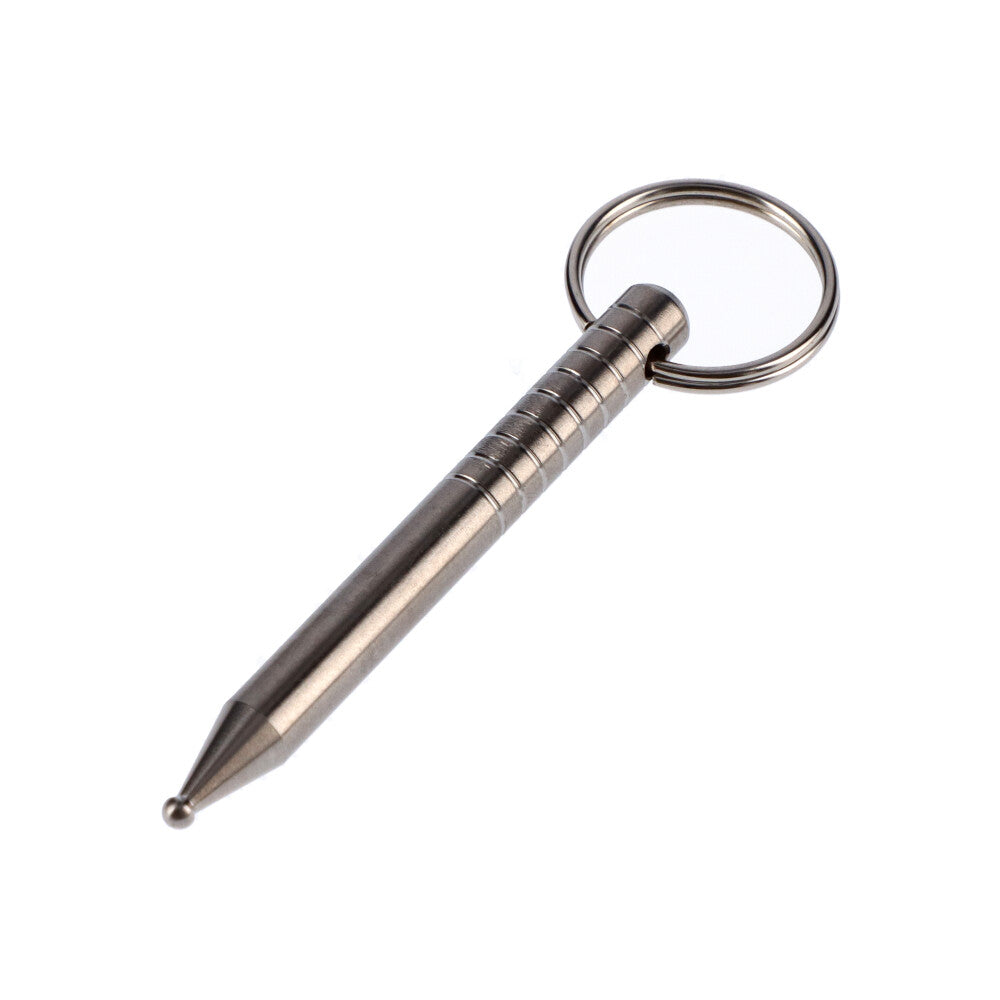 Titanium Dabber with Keychain Hoop | Top View 