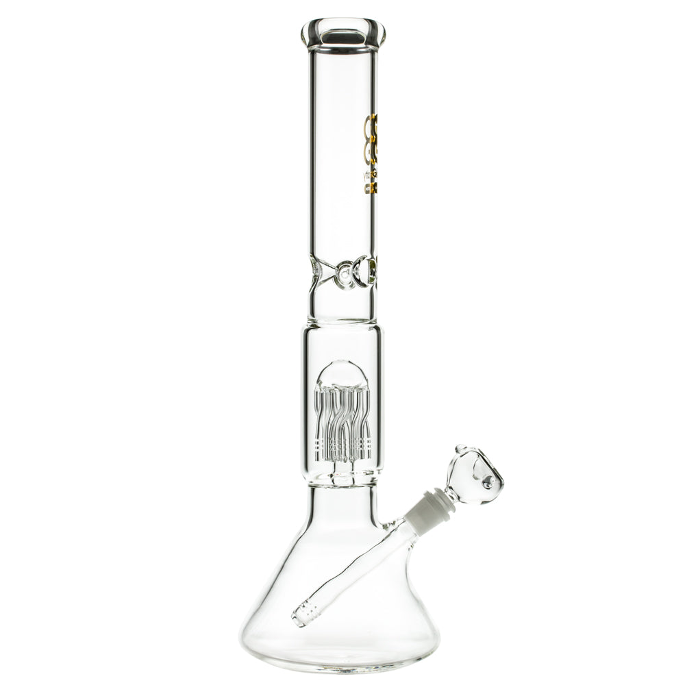 Glasscity Limited Edition Beaker Ice Bong with Twisted Tree Perc - Side View 4