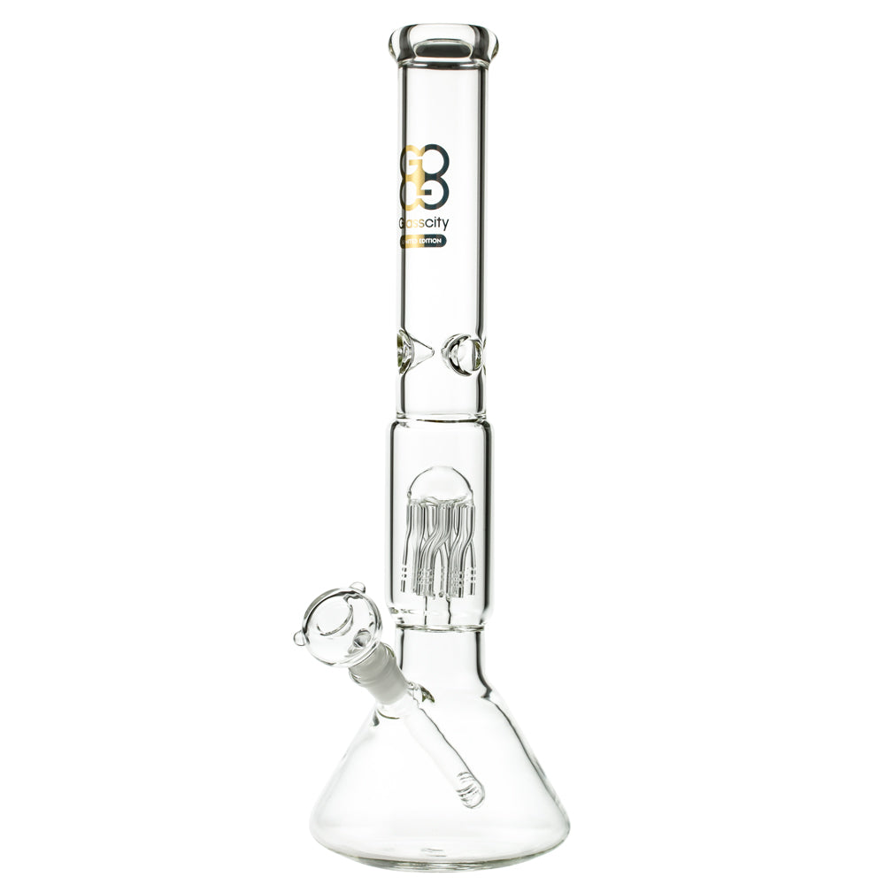 Glasscity Limited Edition Beaker Ice Bong with Twisted Tree Perc - Side View 2