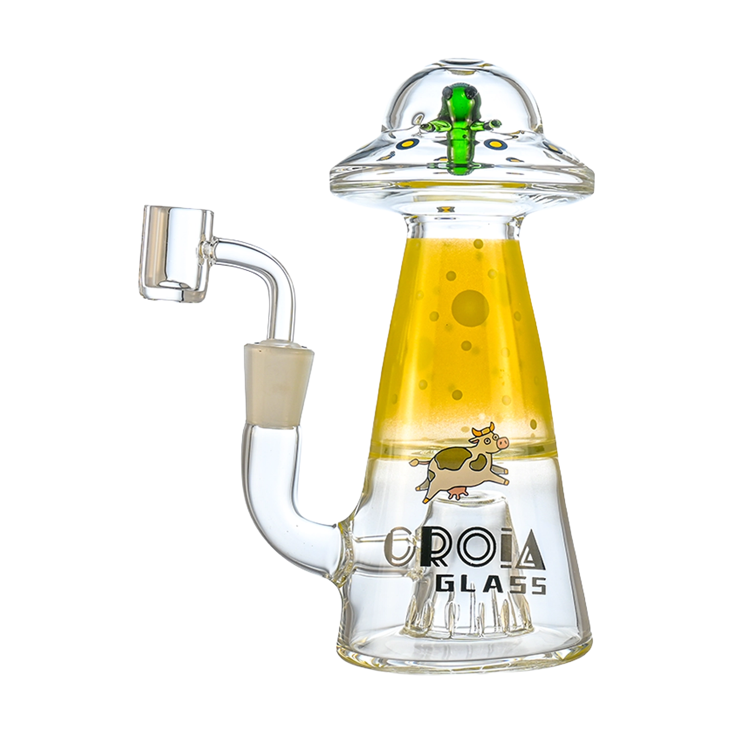 Croia Glass UFO Alien Dab Rig with Showerhead Perc | Croia Glass