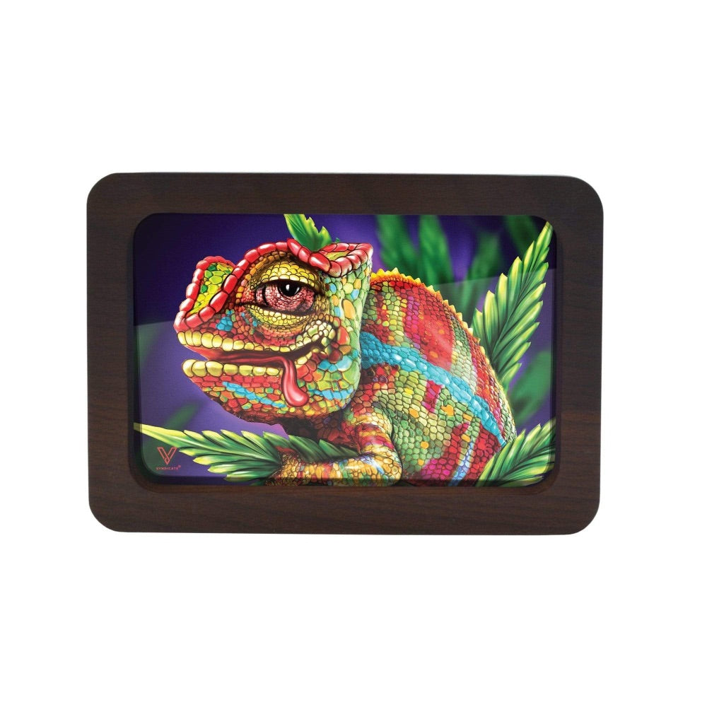 V Syndicate 3D High Def Wood Rolling Tray