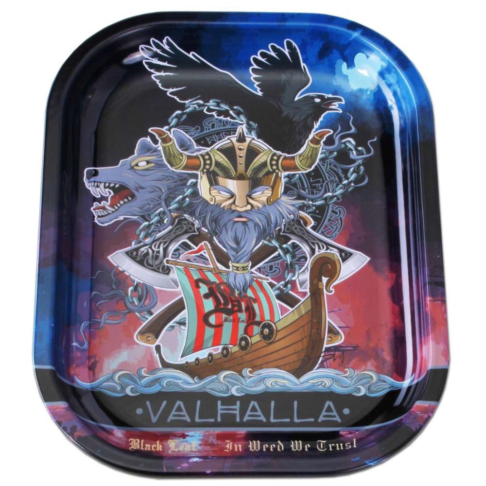 Black Leaf VALHALLA Boxed Beaker Bong with Tree Percolator | rolling tray