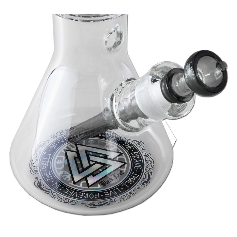 Black Leaf VALHALLA Boxed Beaker Bong with Tree Percolator | base